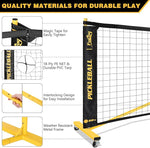 Fostoy Portable Pickleball Net with Wheels